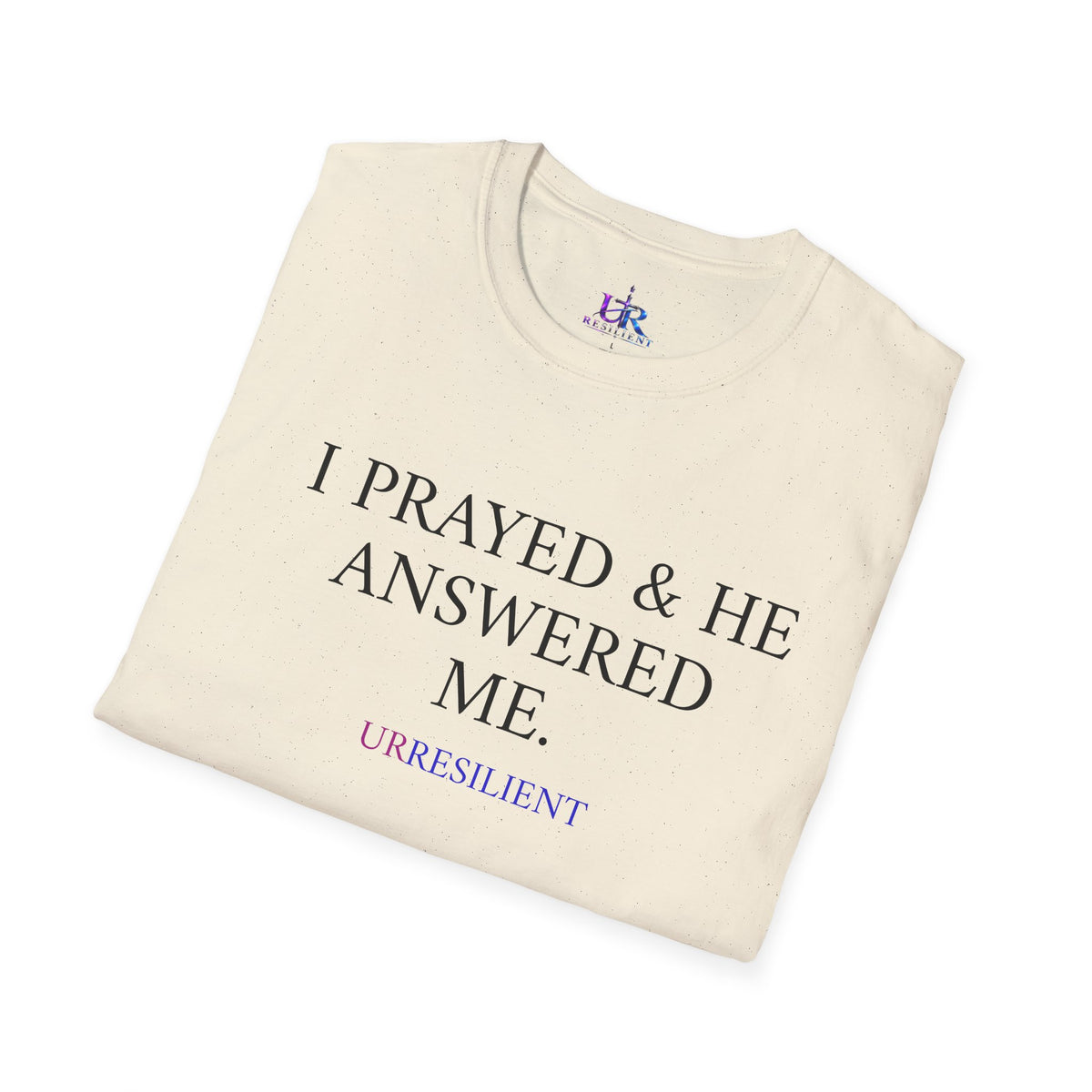 Prayer T-Shirt — "I Prayed & He Answered Me" Christian Faith Tee