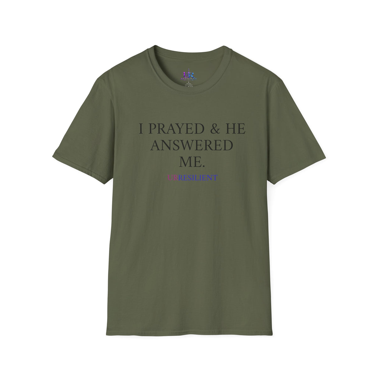 Prayer T-Shirt — "I Prayed & He Answered Me" Christian Faith Tee