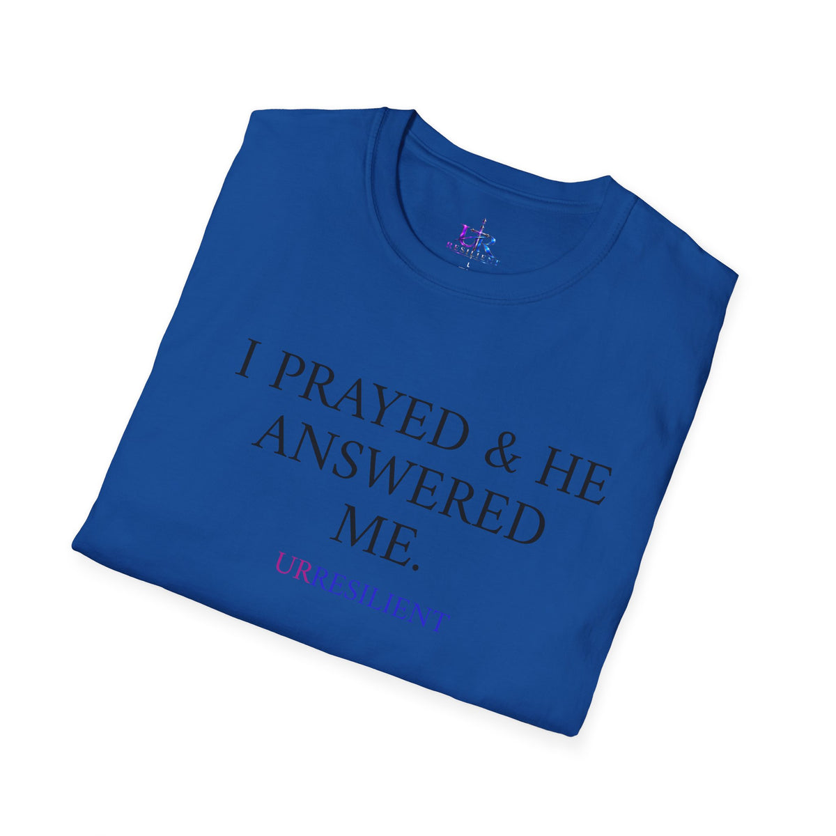 Prayer T-Shirt — "I Prayed & He Answered Me" Christian Faith Tee