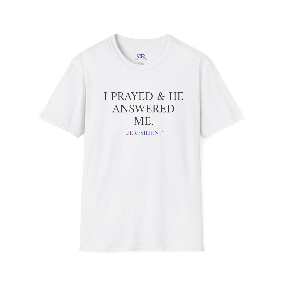 Prayer T-Shirt — "I Prayed & He Answered Me" Christian Faith Tee