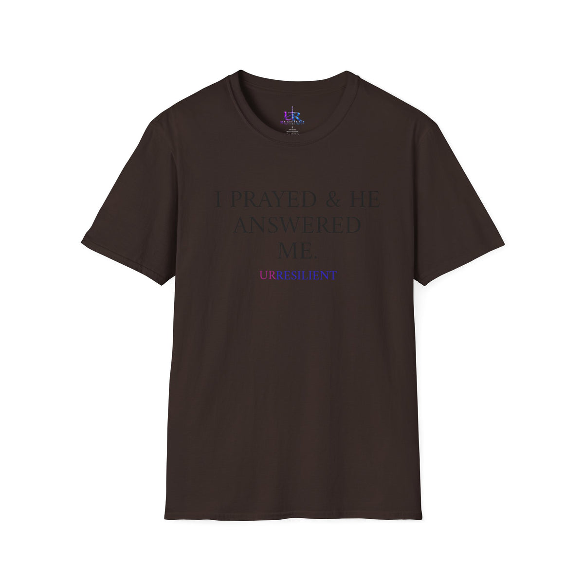 Prayer T-Shirt — "I Prayed & He Answered Me" Christian Faith Tee