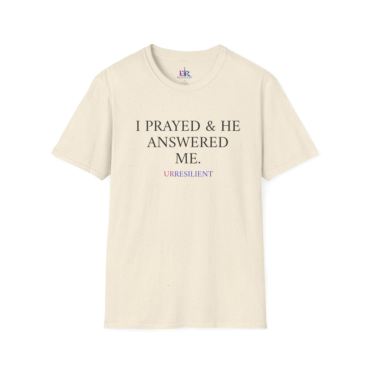 Prayer T-Shirt — "I Prayed & He Answered Me" Christian Faith Tee