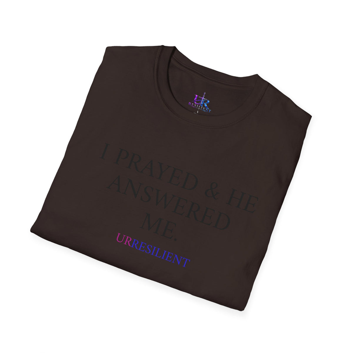 Prayer T-Shirt — "I Prayed & He Answered Me" Christian Faith Tee