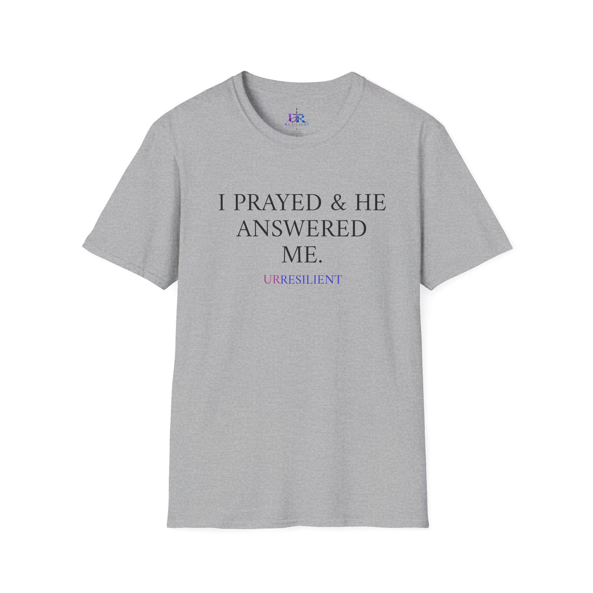 Prayer T-Shirt — "I Prayed & He Answered Me" Christian Faith Tee