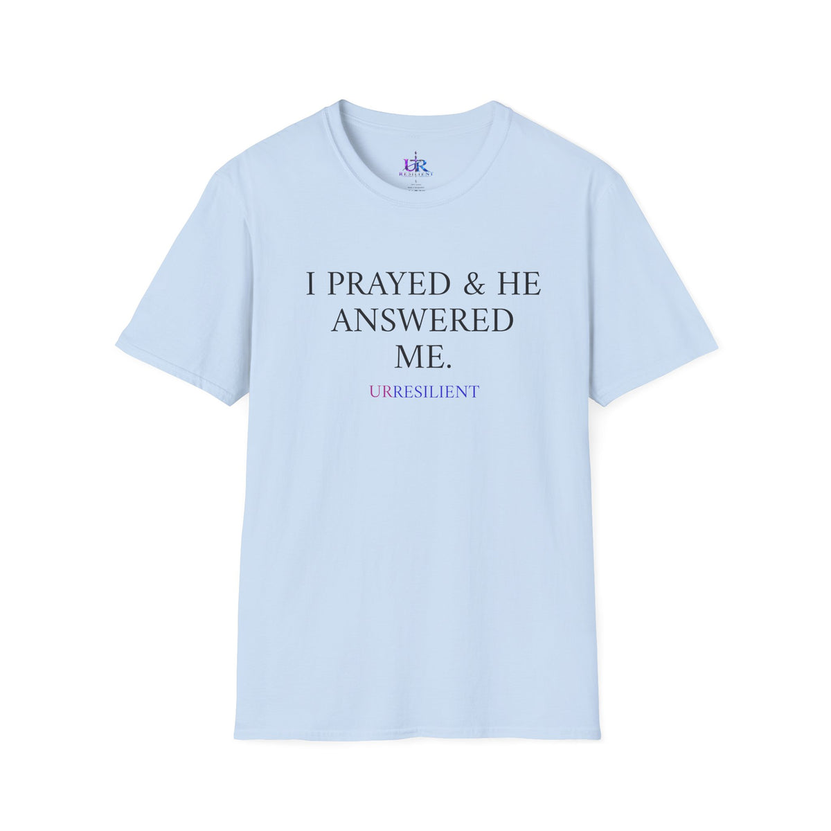Prayer T-Shirt — "I Prayed & He Answered Me" Christian Faith Tee