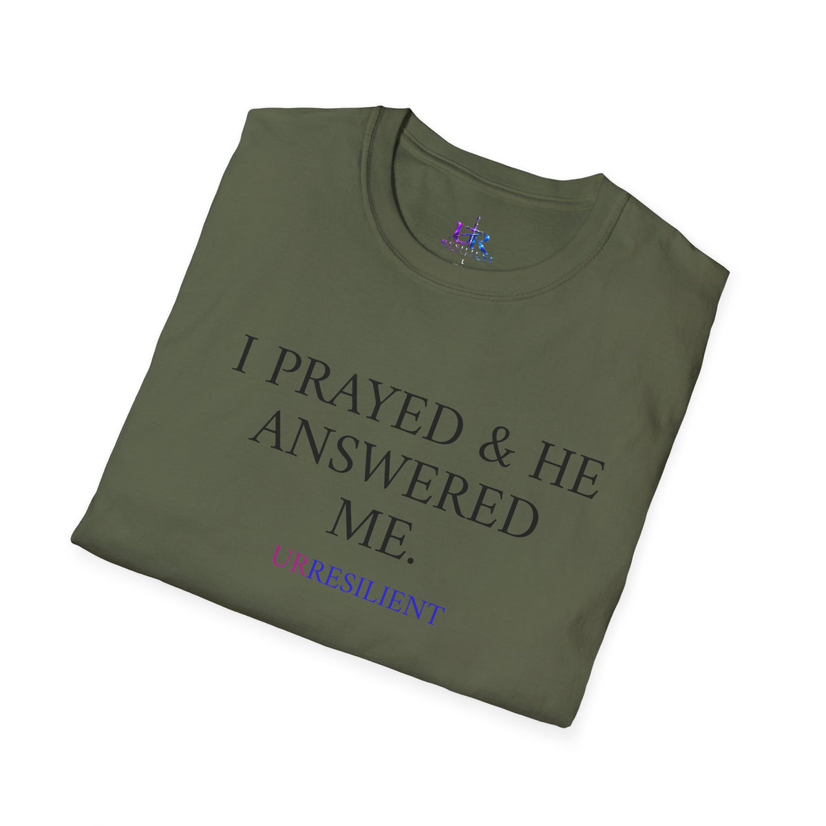 Prayer T-Shirt — "I Prayed & He Answered Me" Christian Faith Tee